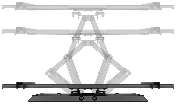 Goobay 49932 TV-kiinnike 177,8 cm (70") Musta
