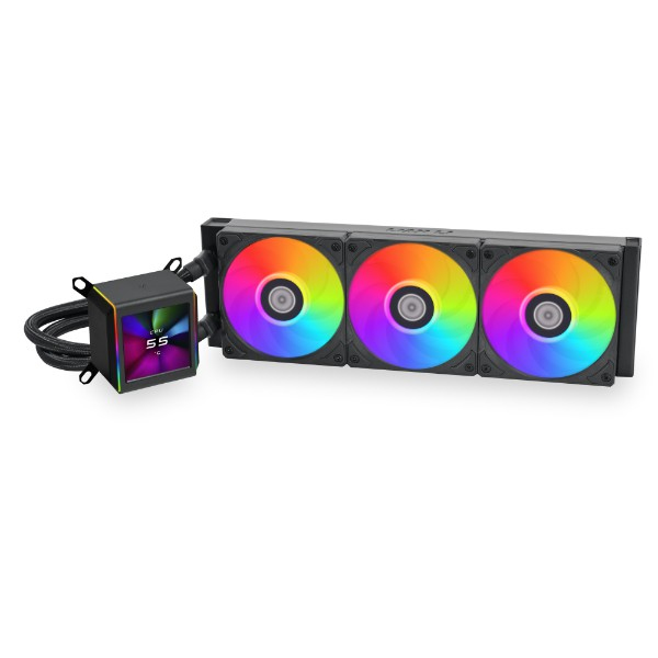 Lian Li GA II LCD Processor Vätskekylningskit 36 cm Svart 1 styck