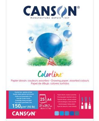 Canson Colorline Taidepaperi 25 arkkia