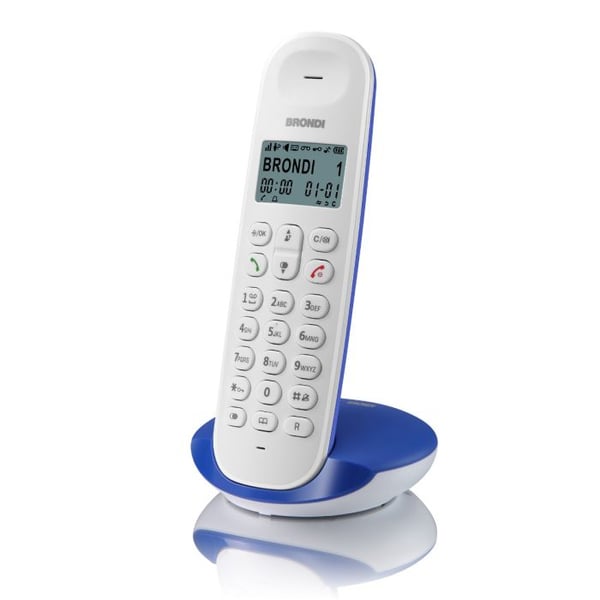 Miniatyrbillede 3 af 4: Brondi Lotus DECT telefon Blå, Hvid
