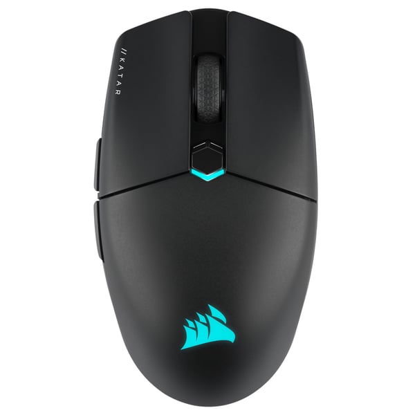 Corsair KATAR ELITE Wireless datormöss Spela Högerhand RF Wireless + Bluetooth + USB Type-A Optisk 26000 DPI