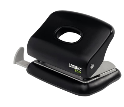 Rapid Hålslag Eco 2h/20 ark svart