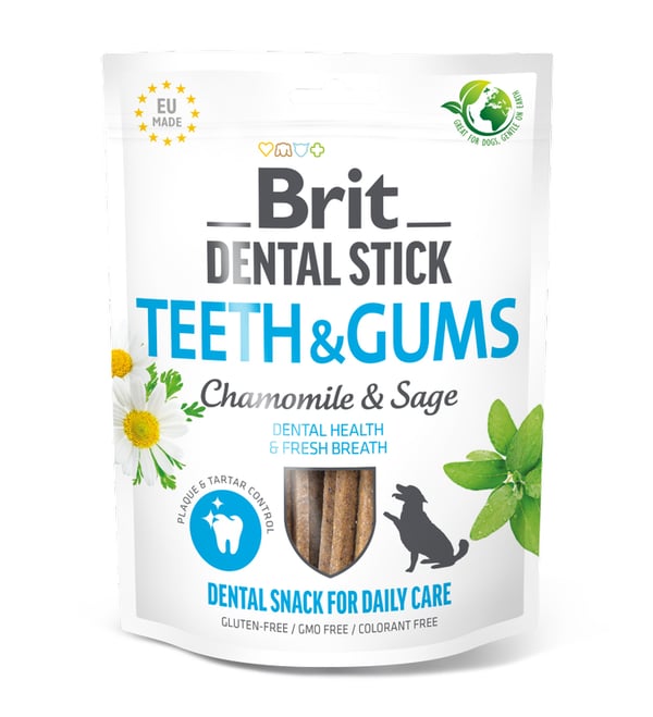 Brit 8595602564354 godbid til hund og kat Snacks Mint