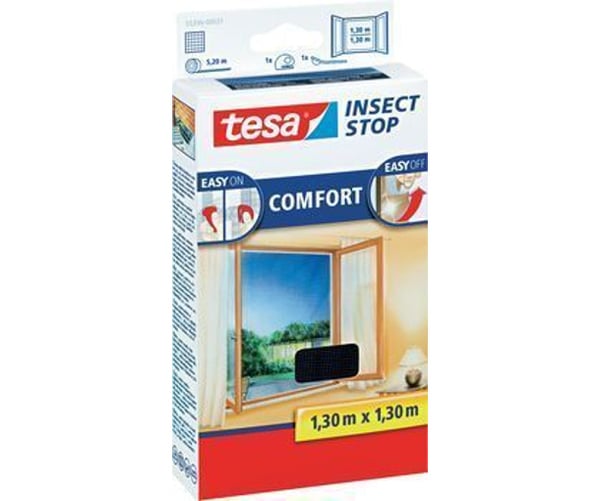 TESA Insect Stop Comfort hyttysverkko Ikkuna Hopea