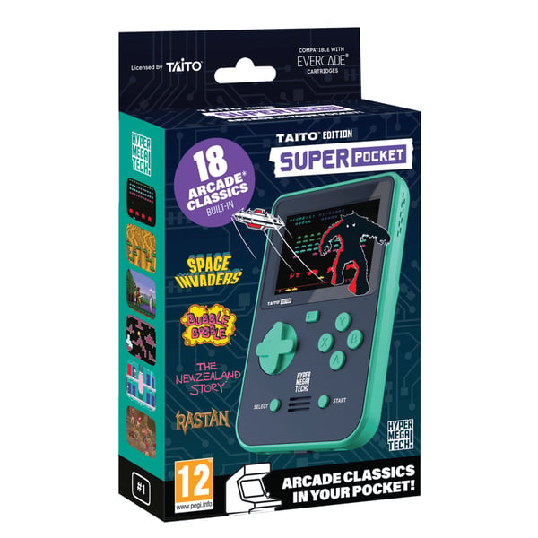 Just for Games Super Pocket TAITO Edition Evercade kannettava pelikonsoli 7,11 cm (2.8") Punainen