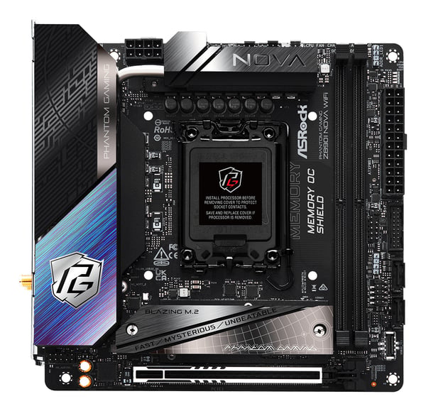 Asrock Phantom Gaming Z890I Nova WiFi Intel Z890 LGA 1851 (Socket V1) Mini ITX