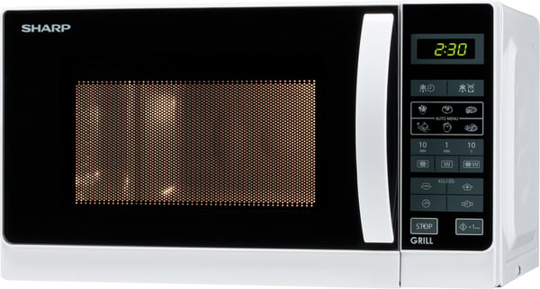 Pikkukuva 1 / 2: Sharp Home Appliances R-642 WW Valkoinen Grillimikroaaltouuni Pöytämalli 20 L 800 W