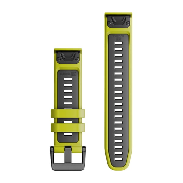 Garmin QuickFit Band Grafit, Lime Silikone