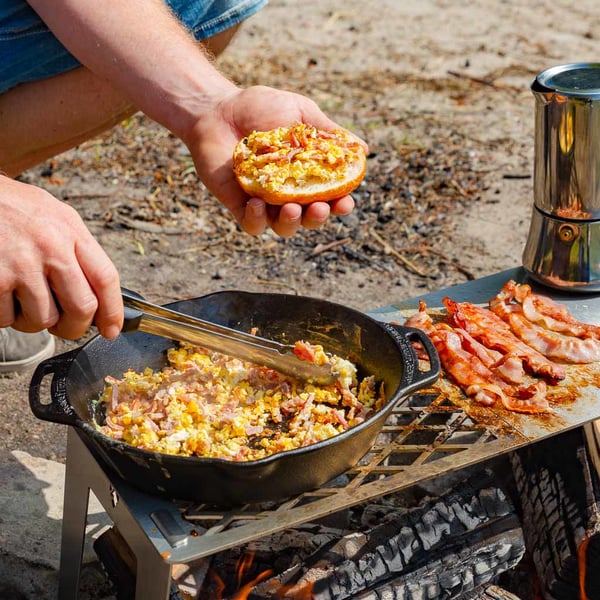 FENNEK 4FIRE Grill Trækul + brænde Rustfrit stål