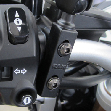 Miniatyrbillede 3 af 3: RAM Mounts RAM-B-309-1U monteringssæt Sort Aluminium, Gummi