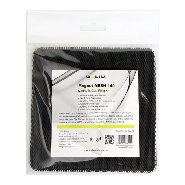 Miniatyrbillede 2 af 2: Gelid Solutions Magnet Mesh 140 Universel Støvfilter