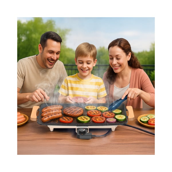 Miniatyrbillede 4 af 5: WOOX MX0235 raclette grill 1360 W Grå, Træ