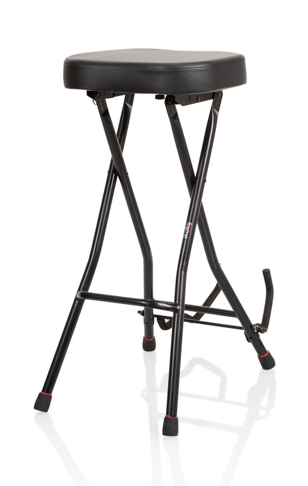 Miniatyrbild 8 av 8: Gator Frameworks GFW-GTRSTOOL Musikerstol Pall för musiker Svart Stoppad sits
