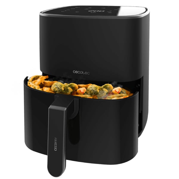 Cecotec 04971 rasvakeitin Yksi 5,5 L Erillinen 1500 W Kuumakiertoilmakypsennin Musta