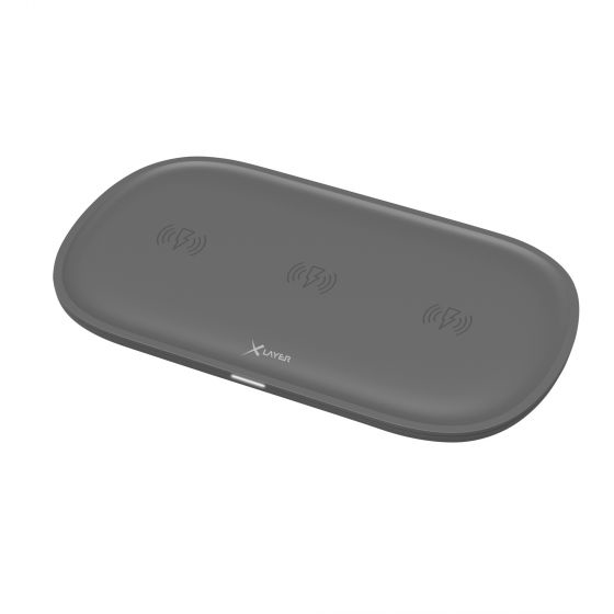 Miniatyrbillede 5 af 5: XLayer 215763 oplader til mobil enhed Universel Sort USB Trådløs opladning Indendørs