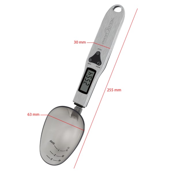 Pikkukuva 4 / 6: ProfiCook digitaalinen lusikkavaaka PC-LW 1214 (ruostumaton teräs)