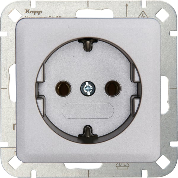 Kopp 914820007 stikkontakt Type F Rustfrit stål