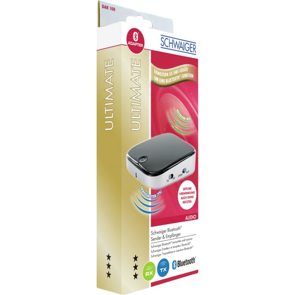 Miniatyrbillede 8 af 11: Schwaiger DAR100 513 trådløs lydsender USB 10 m Sort, Sølv