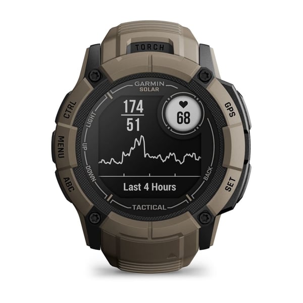 Miniatyrbillede 3 af 13: Garmin Instinct 2X Solar Tactical Edition 2,79 cm (1.1") MIP 50 mm Digital 176 x 176 pixel Berøringsskærm Grøn GPS (satellit)