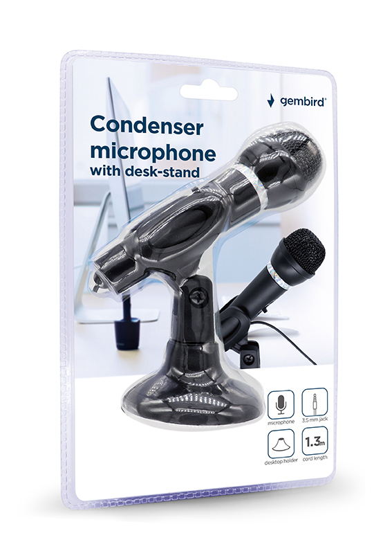 Gembird MIC-D-04 mikrofon Sort Bordmikrofon