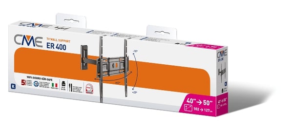 Meliconi CME ER400 139,7 cm (55") Musta