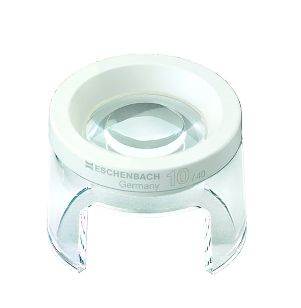 Eschenbach 2628 forstørrelsesglas 10x Gennemsigtig, Hvid