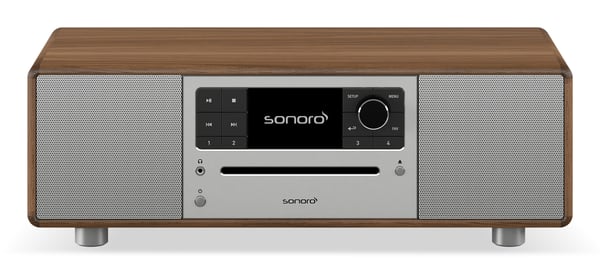 Sonoro PRESTIGE Hemmaljud minisystem Silver, Valnöt Sonoro PRESTIGE Hemmaljud minisystem Silver, Valnöt