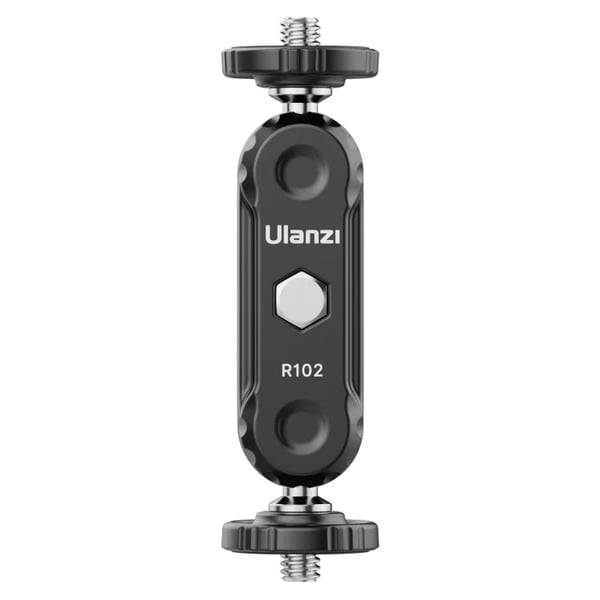 Ulanzi R102 stativhoved Sort ABS, Aluminium 1/4" Kugle (form)