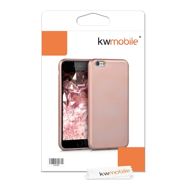 kwmobile 40349.31 mobiltelefon etui Cover Metallic, Roseguld