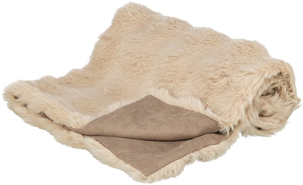 Miniatyrbillede 1 af 2: TRIXIE 374111 kastetæppe til hund og kat Polyester Beige