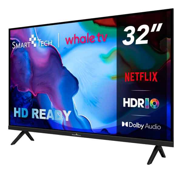 Smart-Tech 32HH01K TV 81,3 cm (32") HD Smart TV Wi-Fi Sort 180 cd/m²