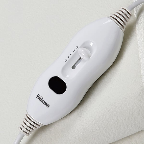 Tristar BW-4753 elektiska filtar/kuddar Elektrisk underfilt 60 W Vit Fleece