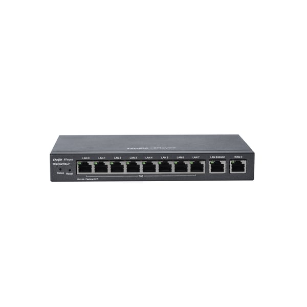 Ruijie Networks RG-EG210G-P kabelansluten router Gigabit Ethernet Svart