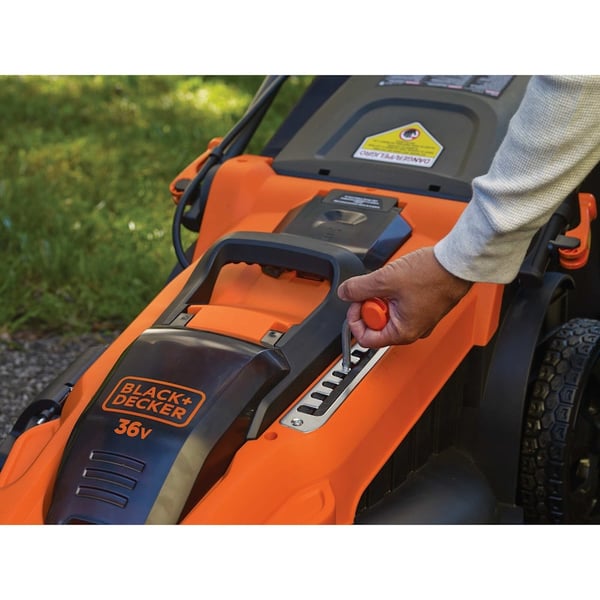 Black & Decker CLMA4825L2-QW plæneklipper Skubbe plæneklipper Batteri Sort, Orange