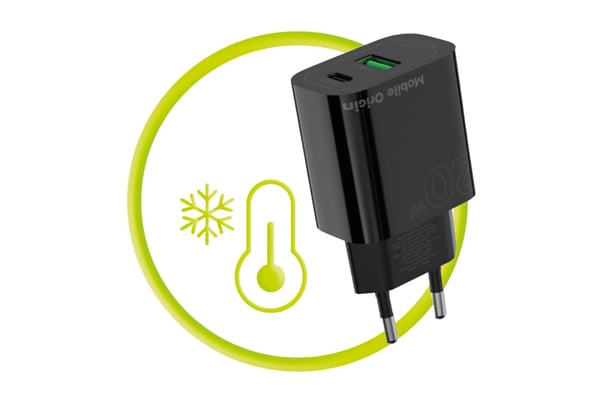 Mobile Origin FRL-PD20W-MO12-BLK oplader til mobil enhed Universel Sort Vekselstrøm Hurtig opladning Indendørs