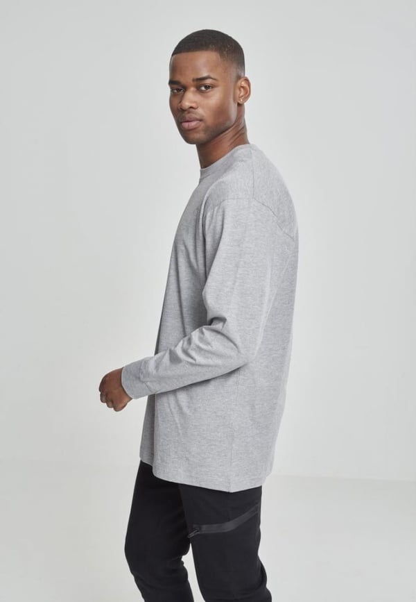 Urban Classics Tall Tee L/S T-tröja Rund halsringning Långärmad Bomull, Viskos