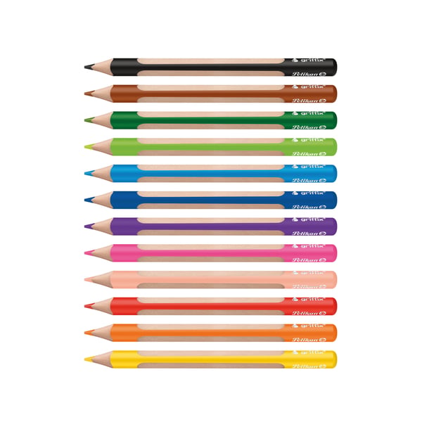 Pikkukuva 12 / 13: Pelikan 701525 värikynä Musta, Sininen, Poskipuna, Ruskea, Vihreä, Vaaleansininen, Vaaleanvihreä, Oranssi, Vaaleanpunainen, Punainen, Ruusu, Violetti, Keltainen 12 kpl