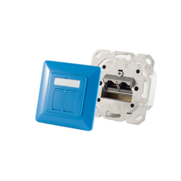 S/CONN maximum connectivity 74280-B eluttag 2 x RJ-45 Blå