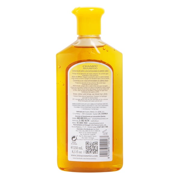 Inteacosmetics Premium Blonde Hair Shampoo with Ecologic Natural Camomile Extract 250 ml Ammatillinen Naisten