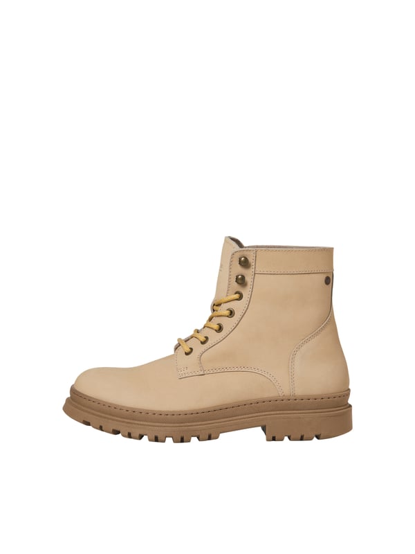 Jack & Jones 12262900_222.25 støvle Sand, Hvid