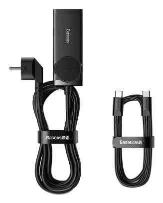 Miniatyrbillede 5 af 5: Baseus PSZM000401 oplader til mobil enhed Universel Sort Vekselstrøm Hurtig opladning Indendørs