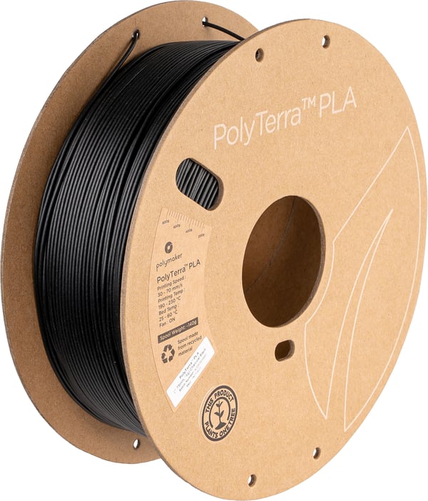 Miniatyrbillede 1 af 7: Polymaker PA04007 3D print materiale Polymælkesyre (PLA) Sort 3 kg