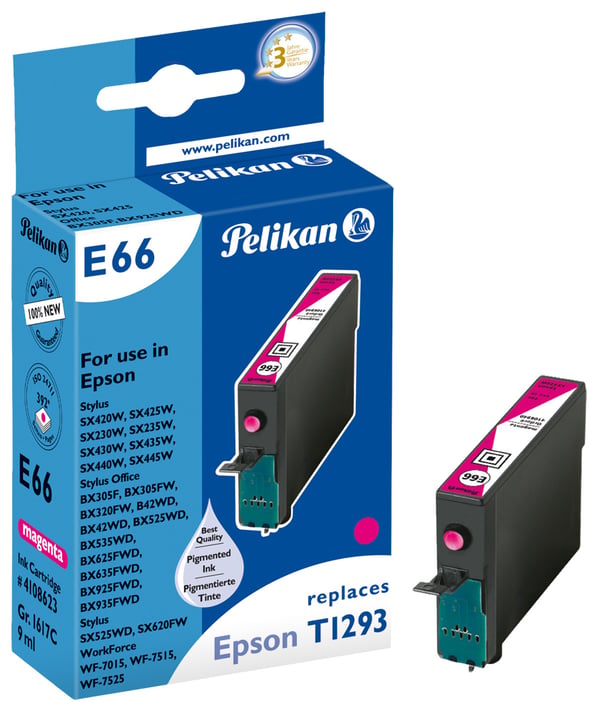 Pelikan E66 blækpatron 1 stk Magenta
