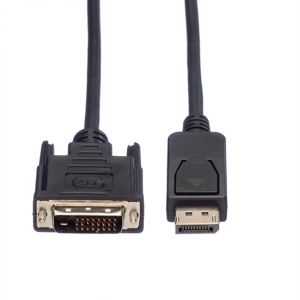 Miniatyrbillede 2 af 3: VALUE 11.99.5615 videokabel adapter 2 m DisplayPort DVI-D Sort