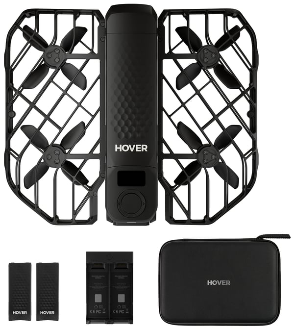 Miniatyrbild 1 av 10: HOVERAir X1 Pro 4 rotorer Quadcopter 12 MP 1920 mAh Svart