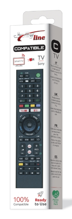Miniatyrbillede 2 af 2: Jolly Line JL1717/COMP fjernbetjening IR trådløs TV Tryk på knapper