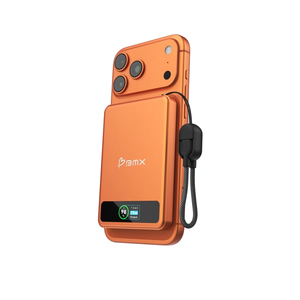 Miniatyrbillede 3 af 5: BMX - Better Mobile Xperience B939-05-OR powerbank Halvfast tilstand 5000 mAh Trådløs opladning Orange