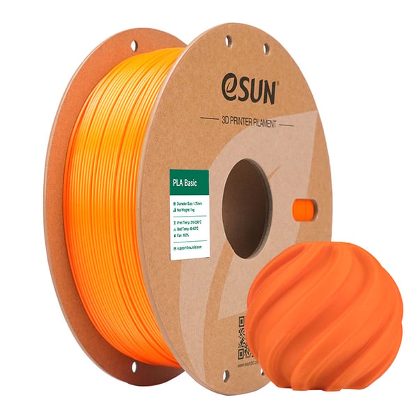 eSUN PLA BASIC 1.75mm ORANGE 1kg Polymælkesyre (PLA)
