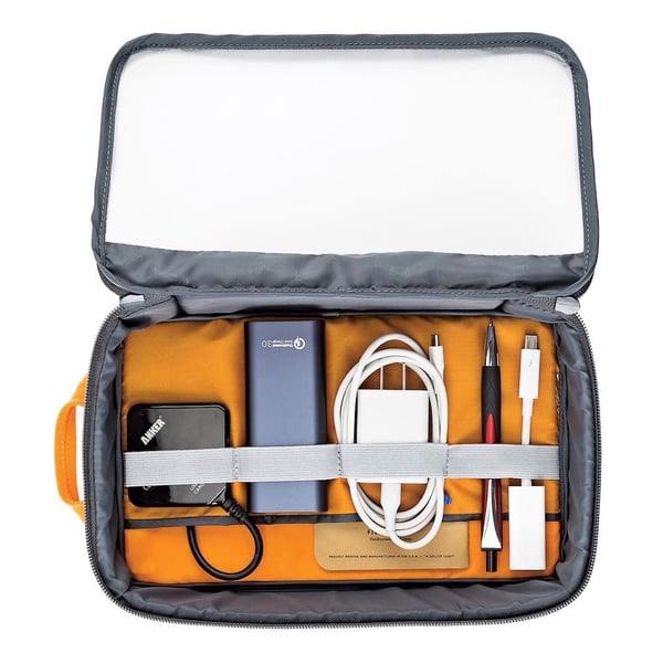 Lowepro GearUp Case Large Portmonnä Nylon, Ripstop Grå, Orange