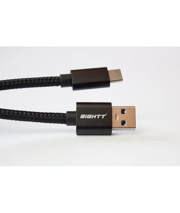 Eightt ECT-4B-2M USB-kabel USB 2.0 USB C USB A 0,48 Gbit/sek. Sort